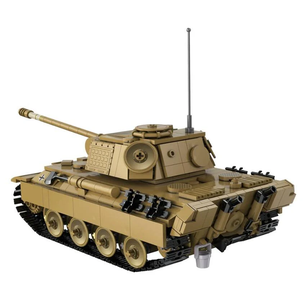 CADA MASTER RC BRICK MODEL PANTHER TANK - 907 PIECES