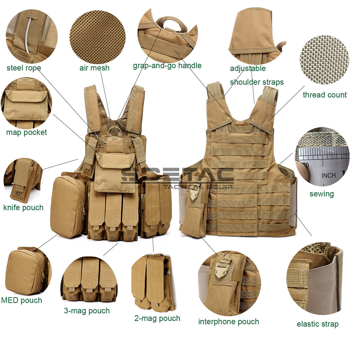 TA SOETEC V005 CIRAS VEST BLACK