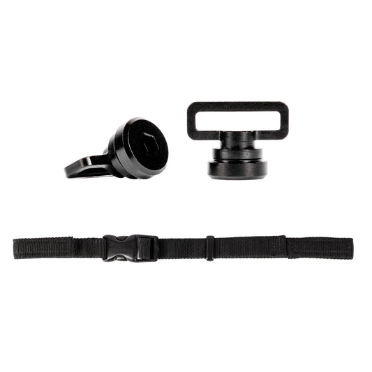 HK Army Aluminum Chin Strap Screw Set + Standard Universal Chin Strap Combo (Proflex)