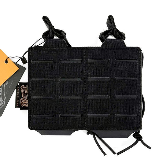 CONQUER DOUBLE RIFLE MAG POUCH BLACK