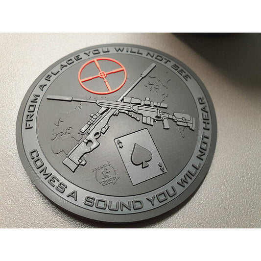 JTG 3D RUBBER PATCH "SNIPER COASTER" CUP COASTER