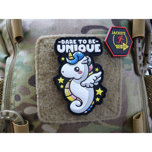 JTG 3D RUBBER PATCH "DARE TO BE UNIQUE" UNICORN