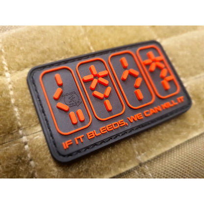 JTG 3D RUBBER PATCH "IF IT BLEEDS, WE CAN KILL IT"