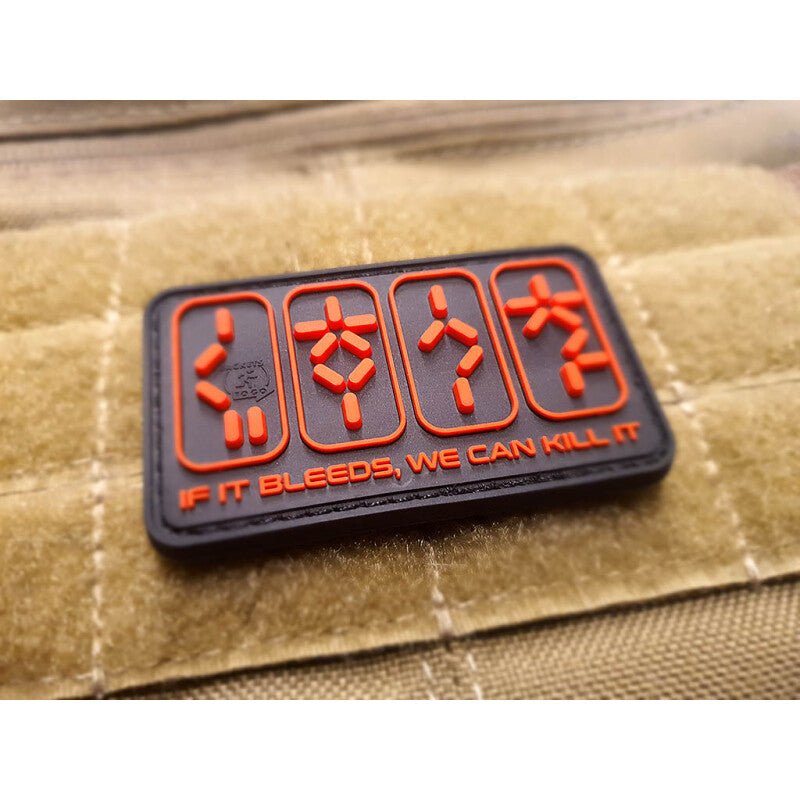 JTG 3D RUBBER PATCH "IF IT BLEEDS, WE CAN KILL IT"