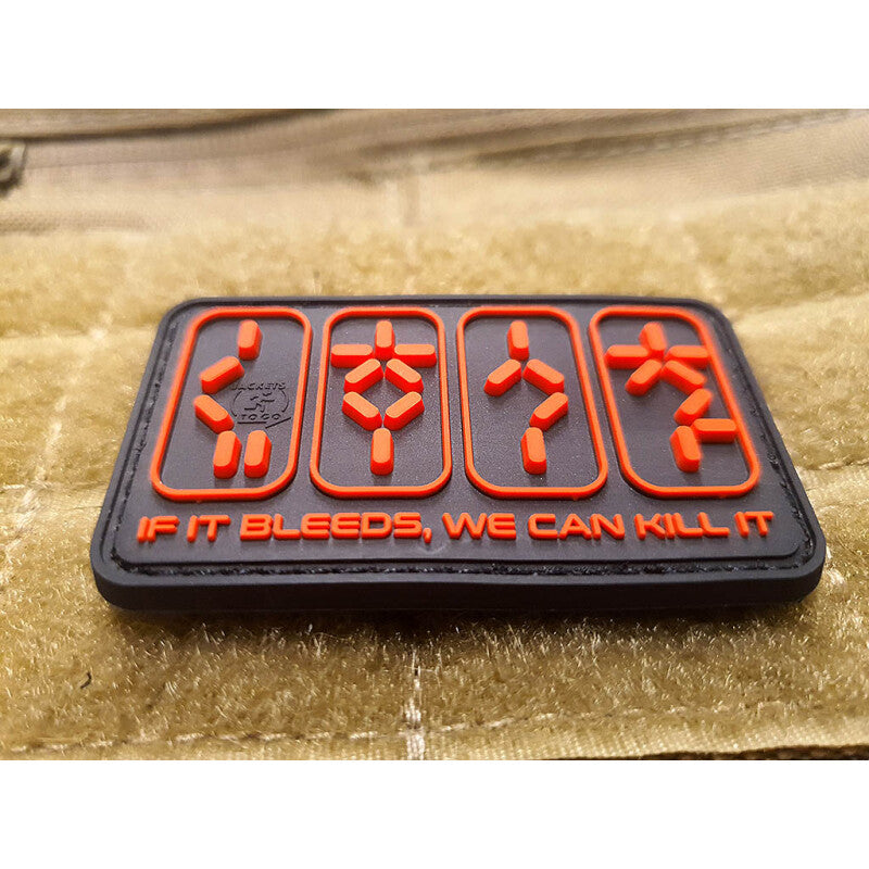 JTG 3D RUBBER PATCH "IF IT BLEEDS, WE CAN KILL IT"