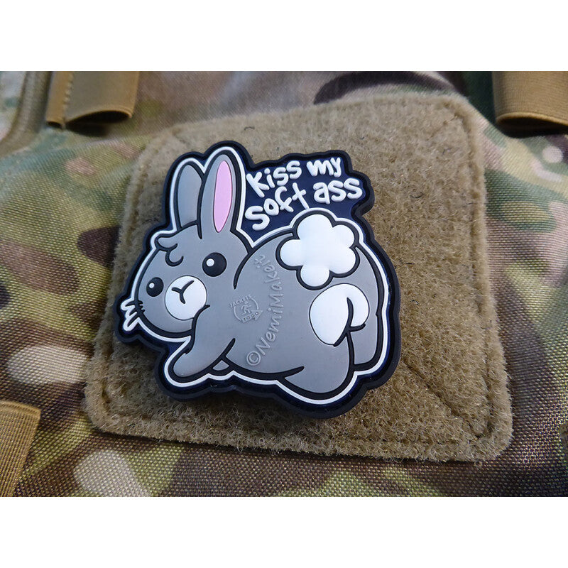 JTG 3D RUBBER PATCH "KISS MY SOFT ASS"