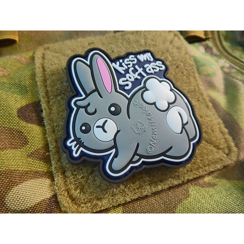 JTG 3D RUBBER PATCH "KISS MY SOFT ASS"