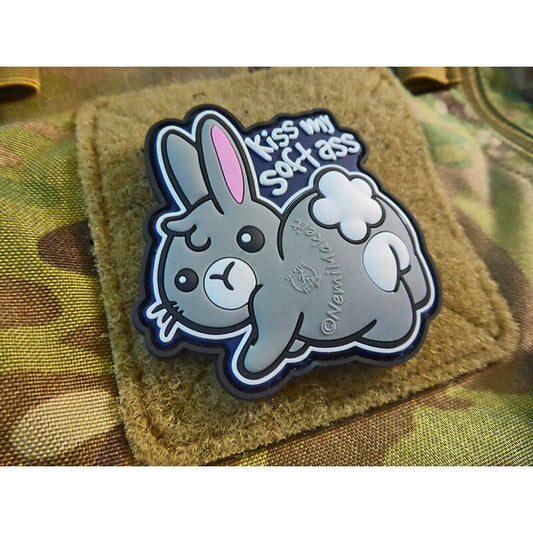 JTG 3D RUBBER PATCH "KISS MY SOFT ASS"