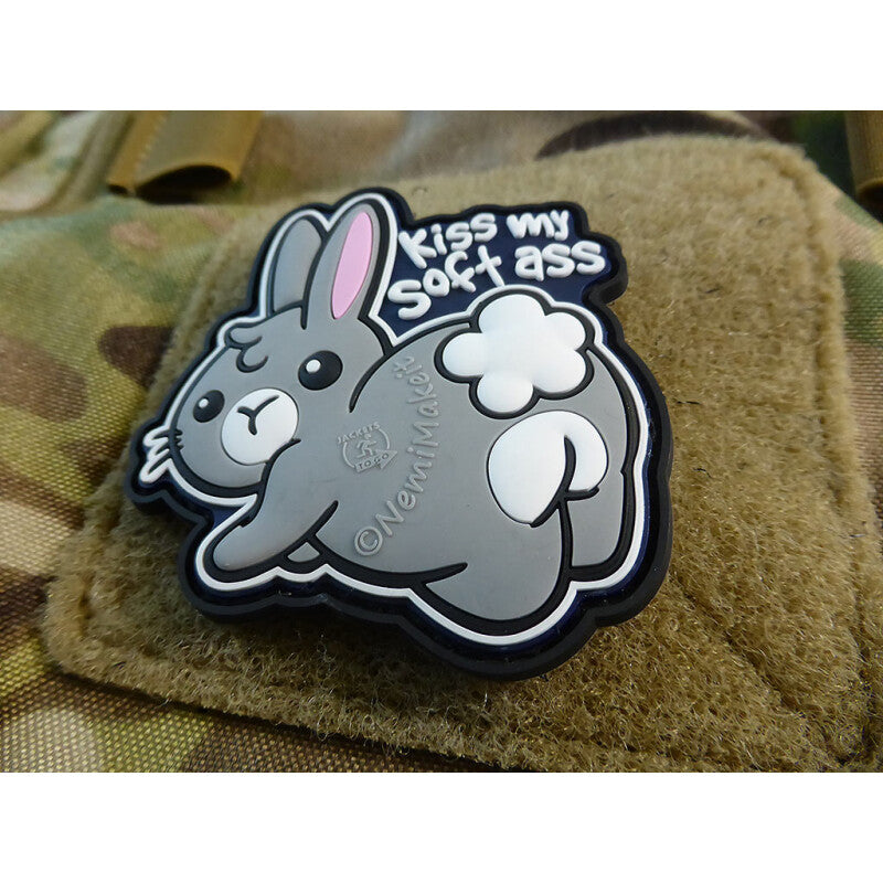 JTG 3D RUBBER PATCH "KISS MY SOFT ASS"