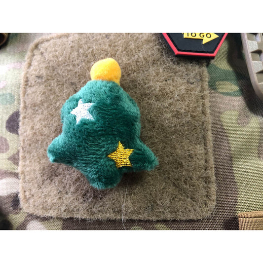 JTG FABRIC VELCRO BACKED PLUSH PATCH "CHRISTMAS TREE"