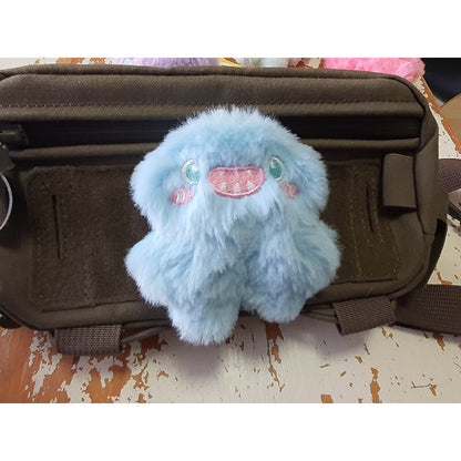 JTG FABRIC VELCRO BACKED PLUSH PATCH "MONSTER UNICORN" LIGHT BLUE