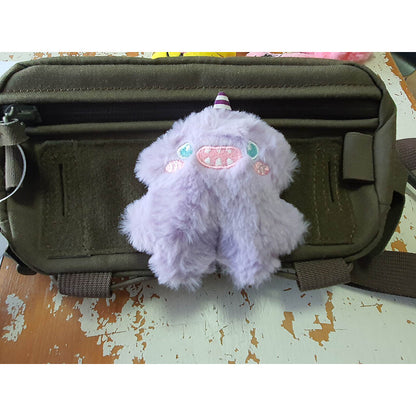 JTG FABRIC VELCRO BACKED PLUSH PATCH "MONSTER UNICORN" LILAC