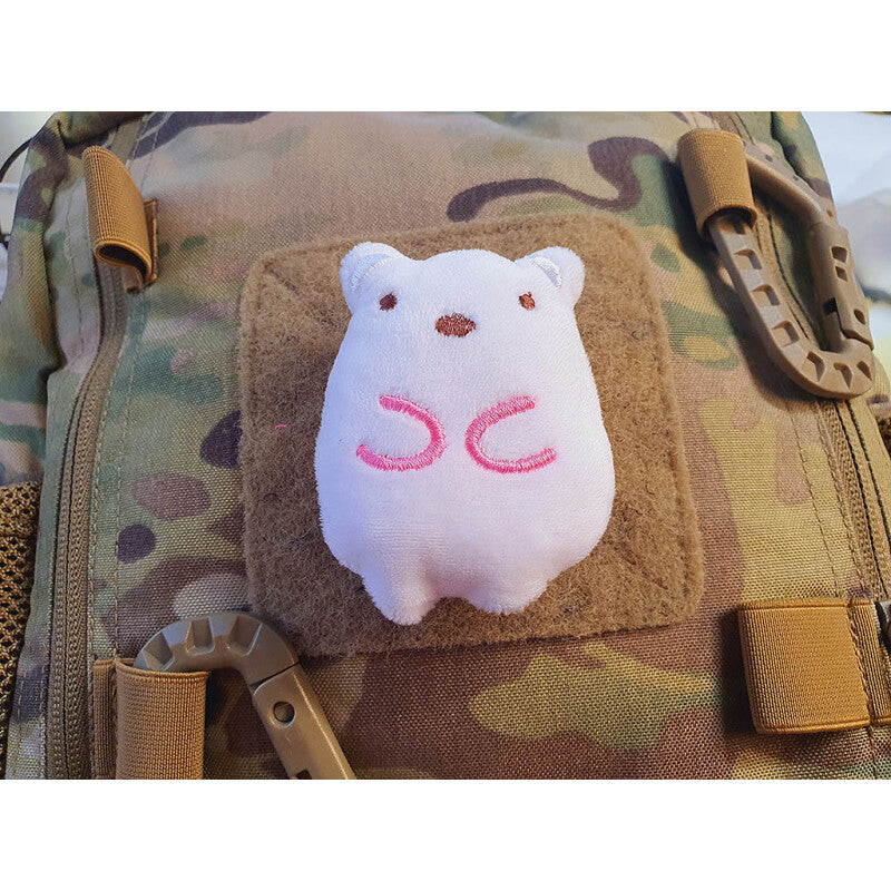 JTG FABRIC VELCRO BACKED PLUSH PATCH "PINK PIG 2"