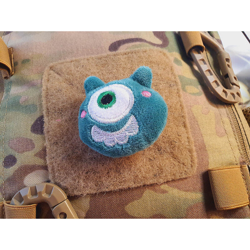 JTG FABRIC VELCRO BACKED PLUSH PATCH "ONE EYE" (GREEN)