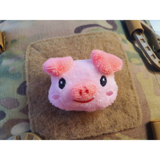 JTG FABRIC VELCRO BACKED PLUSH PATCH "PINKI SMILE"