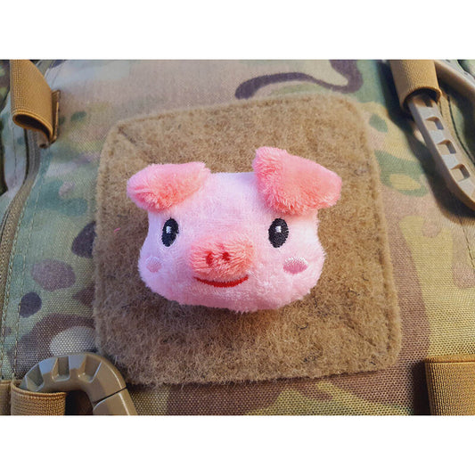 JTG FABRIC VELCRO BACKED PLUSH PATCH "PINKI SMILE"