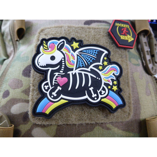 JTG 3D RUBBER PATCH "SKELETON UNICORN PATCH"