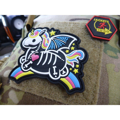 JTG 3D RUBBER PATCH "SKELETON UNICORN PATCH"