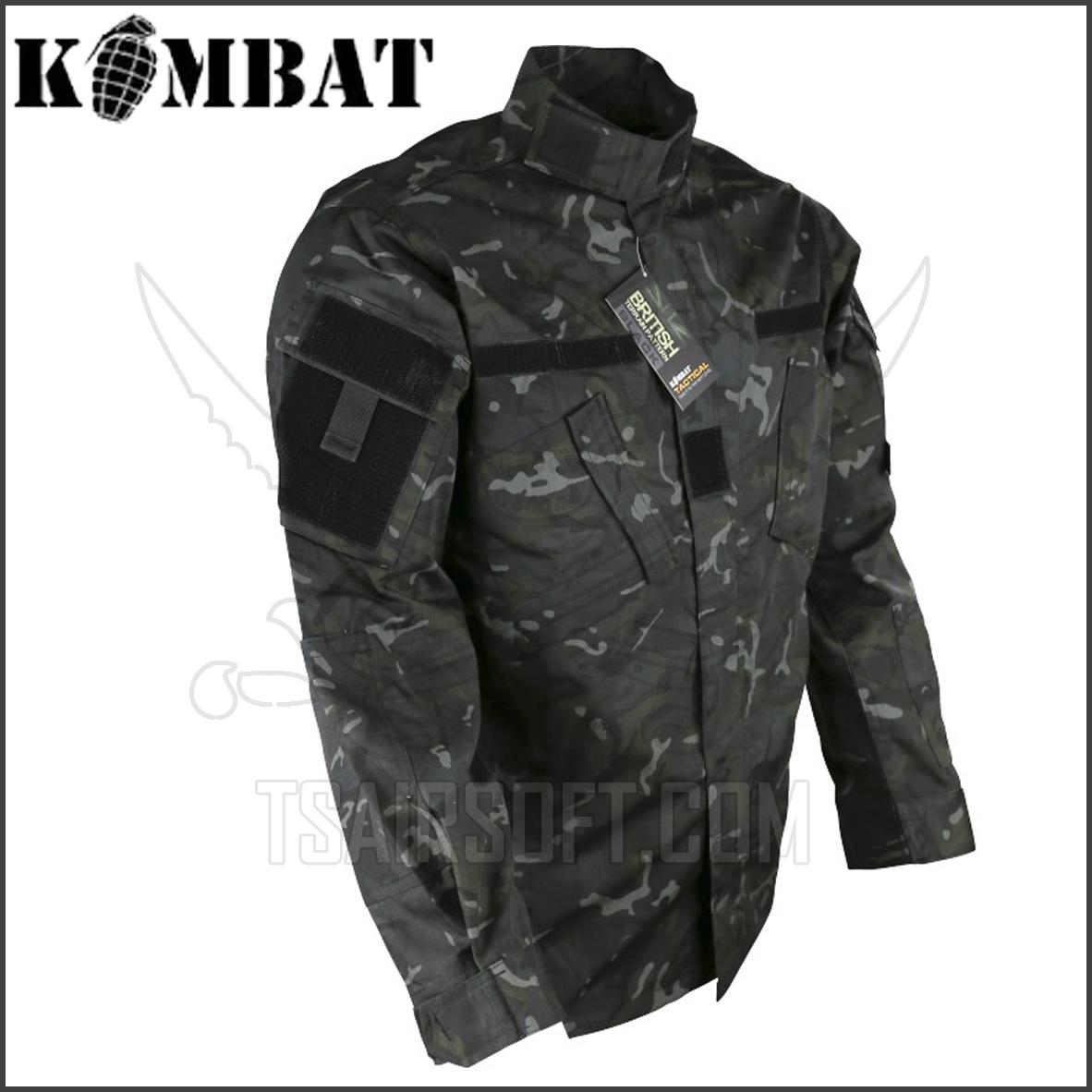 KOMBAT ASSAULT SHIRT - ACU STYLE - BTP BLACK