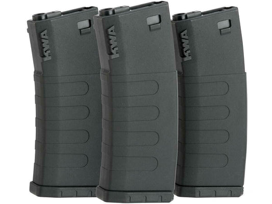 KWA K400 AEG 400 Round High Capacity Magazines - 3 Pack (Black)