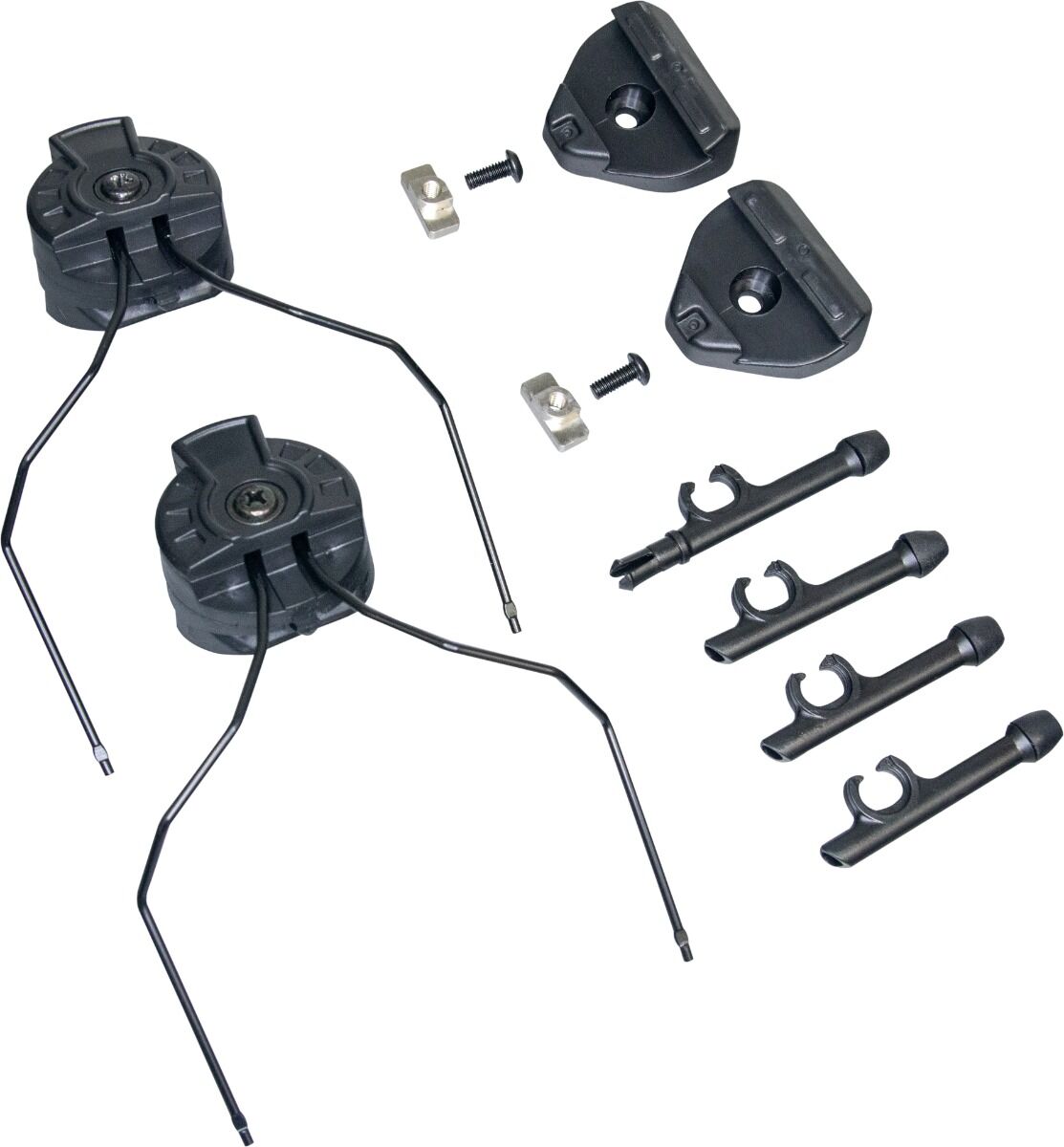 EARMOR M13 M-LOCK HELMET RAIL ADAPTORS 3M PELTOR BLACK