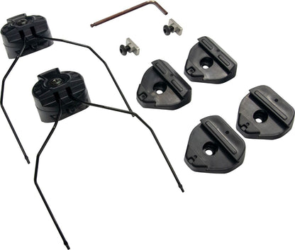 EARMOR M13 M-LOCK HELMET RAIL ADAPTORS BLACK