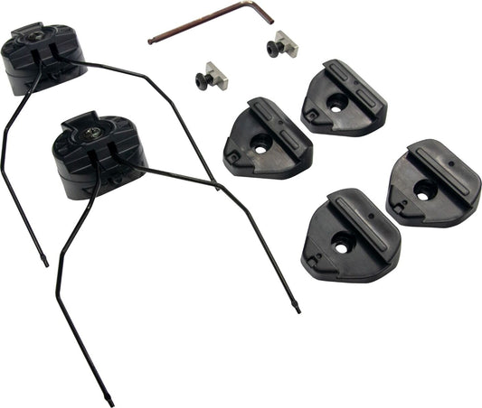 EARMOR M13 M-LOCK HELMET RAIL ADAPTORS BLACK