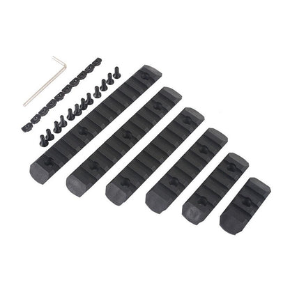 MP POLYMER KEY-MOD / M-LOK 6 PIECE RAIL SET - BLACK