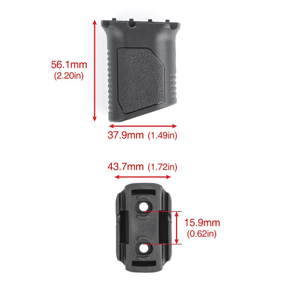 MP VERTICAL GRIP FOR M-LOK CABLE MANAGEMENT SHORT BLACK
