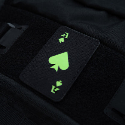 M-TAC LASER CUT PATCH "ACE OF SPADES" GLOW IN THE DARK