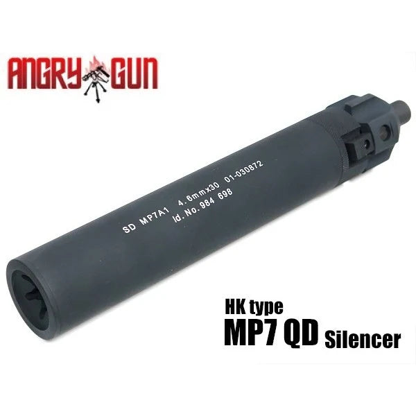 ANGRY GUN MP7 QD SILENCER TOKYO MARUI GBB AEP MP7 GEN 2 VERSION BLACK