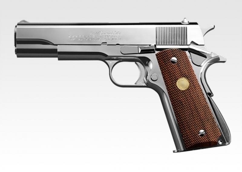 TOKYO MARUI 1911 MARK IV SERIES '70 GBB PISTOL - NICKEL