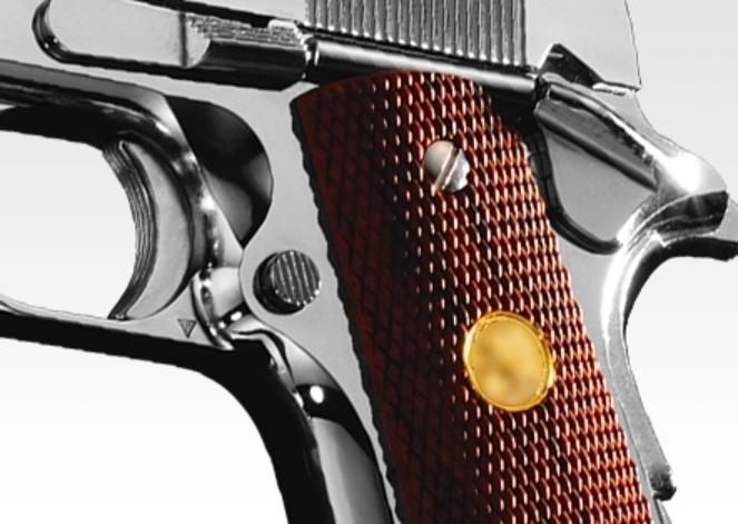 TOKYO MARUI 1911 MARK IV SERIES '70 GBB PISTOL - NICKEL