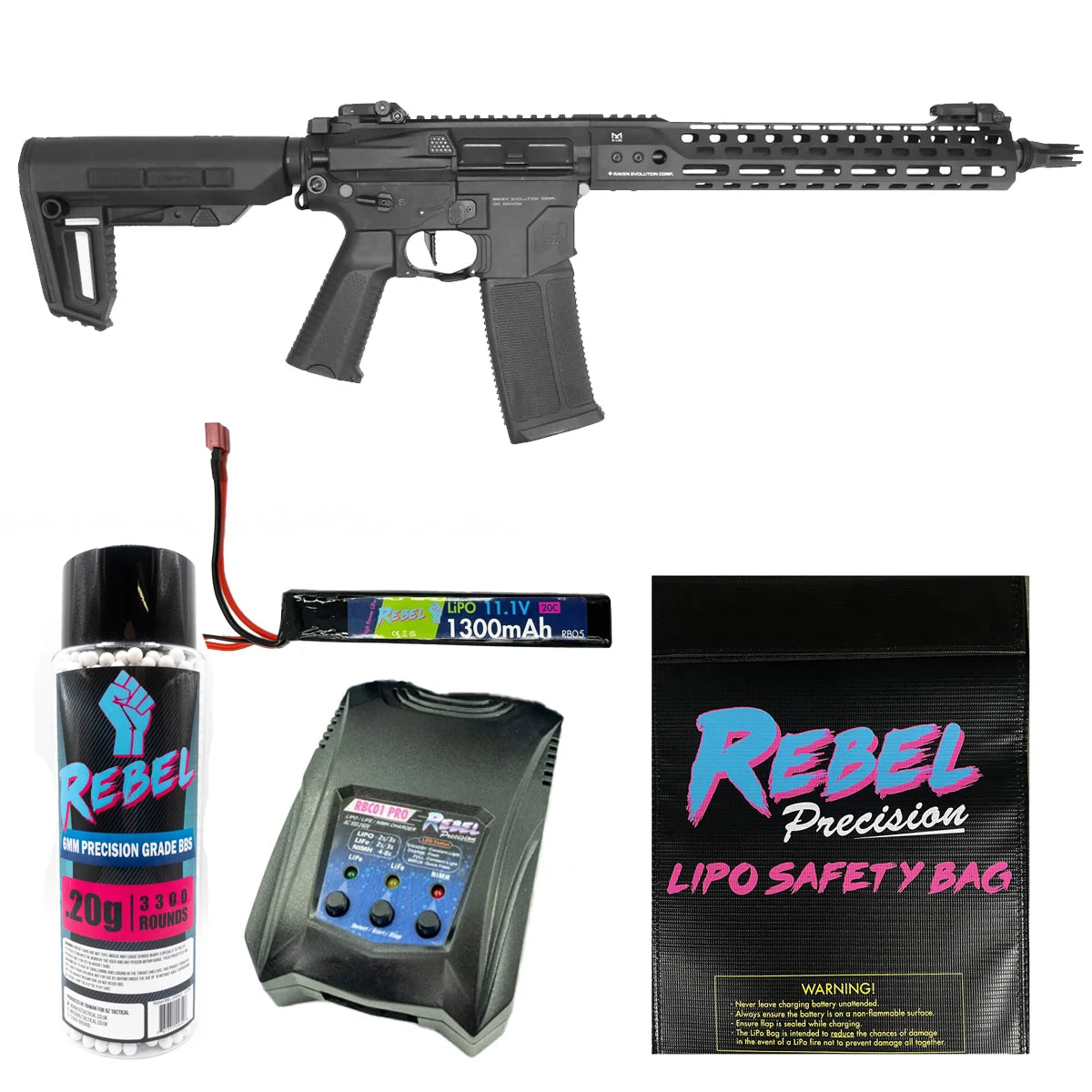 Raven Evolution EVO Prowler AEG Bundles (3 Lengths)-Carbine (Long)