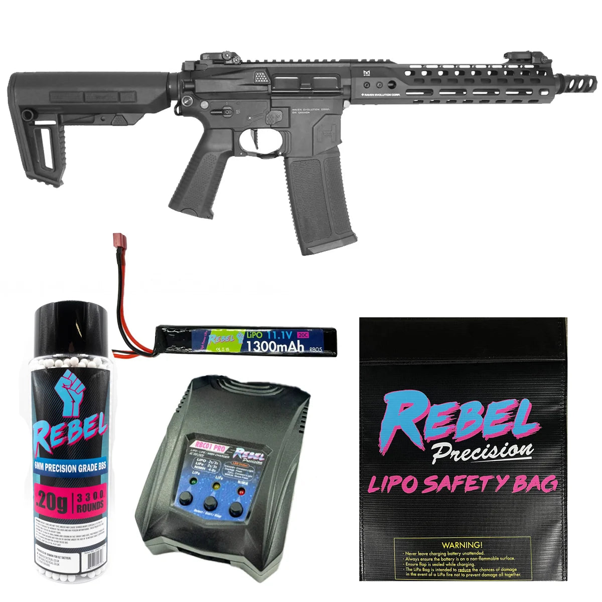 Raven Evolution EVO Prowler AEG Bundles (3 Lengths)-CQB (Mid)