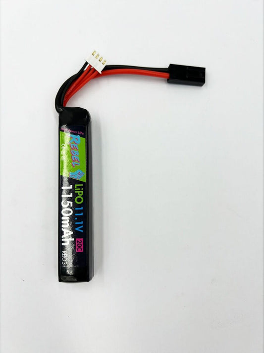 REBEL 11.1V 1150MAH 20C STICK LIPO TAMIYA