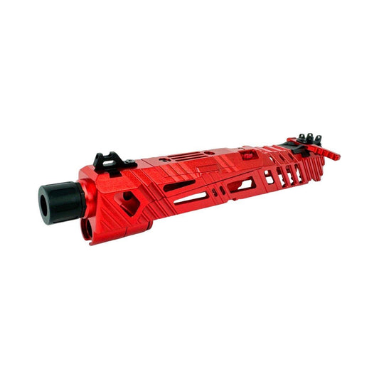CTM SUPERLINE SPLIT SLIDE FOR TM HI-CAPA 4.3 - RED (INC. SHORT STROKE KIT, 14MM CCW MUZZLE, ENHANCED NOZZLE SPRING, ETC)