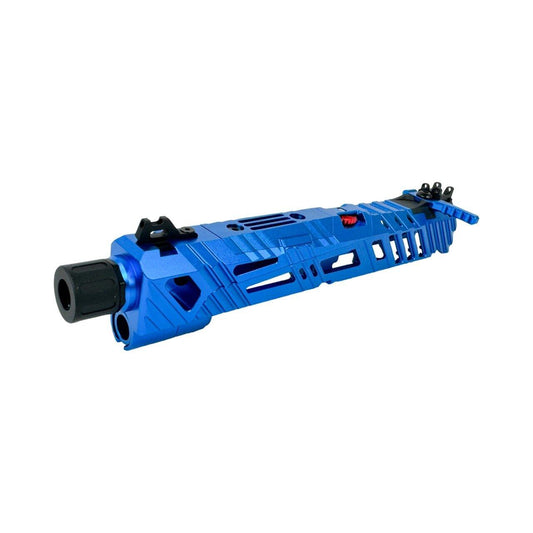 CTM SUPERLINE SPLIT SLIDE FOR TM HI-CAPA 4.3 - BLUE (INC. SHORT STROKE KIT, 14MM CCW MUZZLE, ENHANCED NOZZLE SPRING, ETC)
