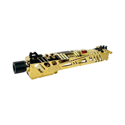 CTM SUPERLINE SPLIT SLIDE FOR TM HI-CAPA 5.1 - ELECTROPLATED GOLD (INC. SHORT STROKE KIT, 14MM CCW MUZZLE, ENHANCED NOZZLE SPRING, ETC)