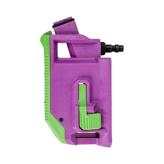 CTM AAP-01/EU SERIES HPA M4 MAGAZINE ANGLED ADAPTER- VIOLET/GREEN