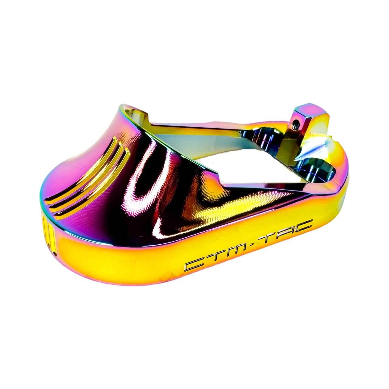 CTM AAP-01/C CNC LARGE FLARED MAGWELL - ELECTROPLATED RAINBOW (ALSO FITS G/EU SERIES)