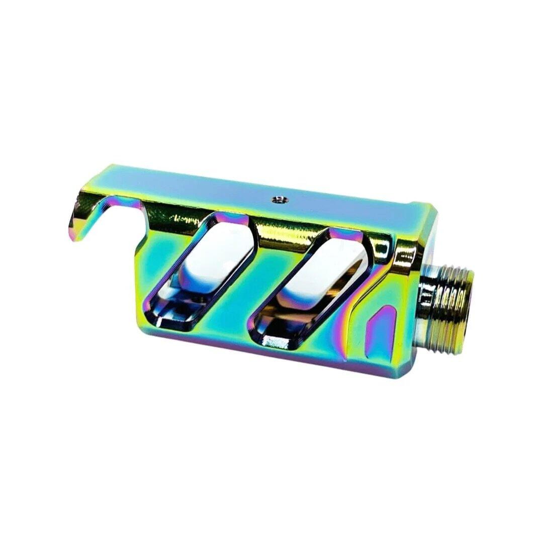 CTM AAP-01/C FUKU-2 CNC UPPER INNER DECORATIVE BUCKET - SHORT - ELECTROPLATED RAINBOW