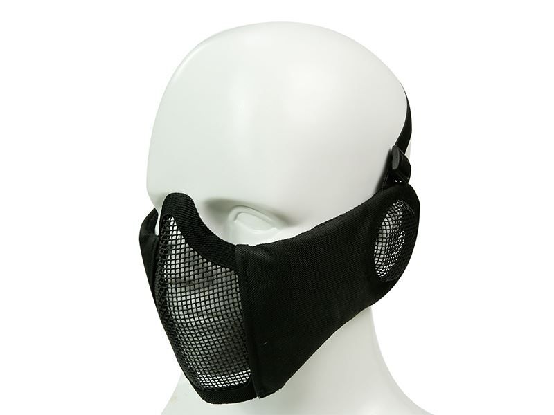 STRIKE STEEL MESH MASK WITH EAR PROTECTION BLACK