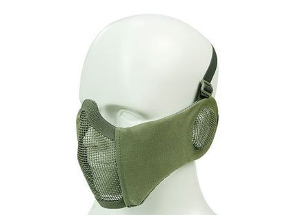 STRIKE STEEL MESH MASK WITH EAR PROTECTION OD GREEN