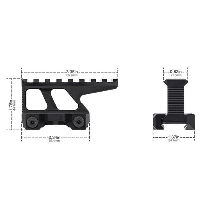 WADSN 1.5" RISER 20MM RAILS